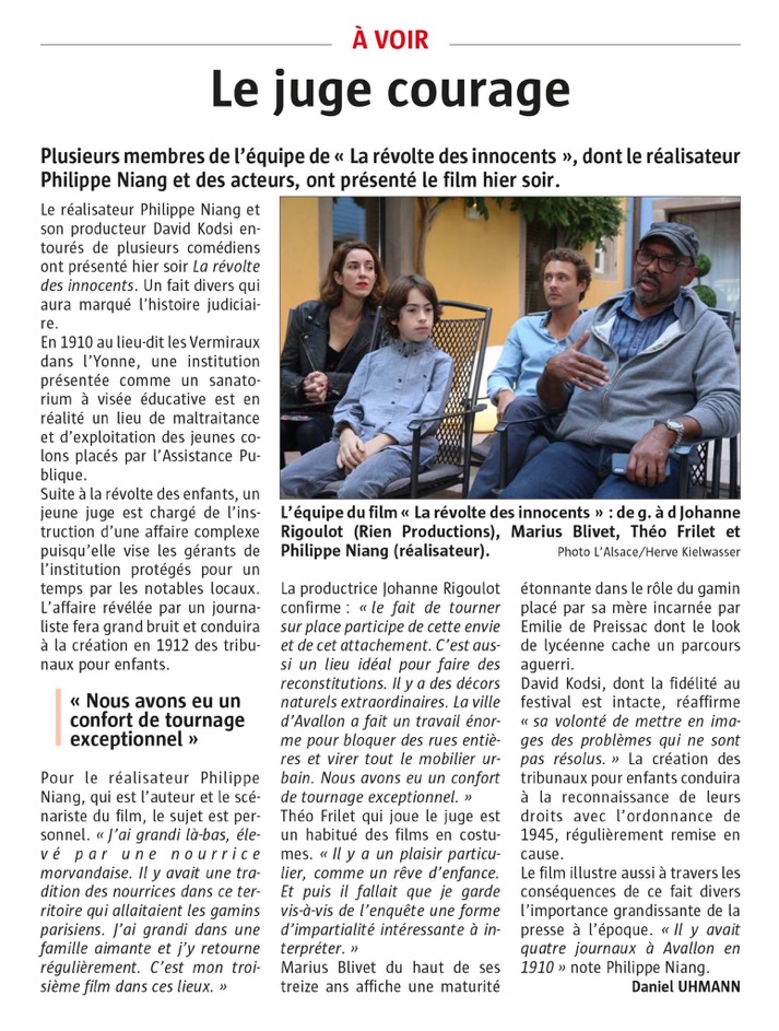 Article Le Juge Courage